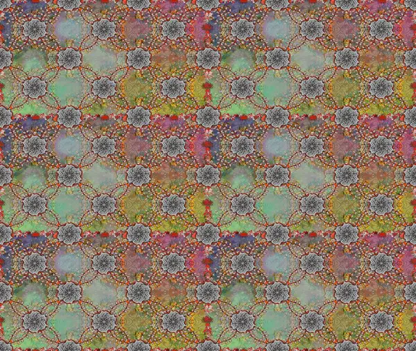 Yumuşak pamuk tasarımı. Klasik çiçek desenli. Raster 'ın taze dokusu. Yumuşak fayans. Paketleme, tekstil, duvar kağıdı için kusursuz çiçek arkaplanı.