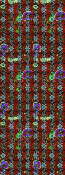 Çiçek ve yapraklı çiçek deseni. Küçük çiçekli şirin bir desen. Raster illüstrasyonu.