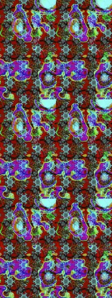 Robot resim. Küçük renkli çiçekler. Küçük çiçekte güzel bir desen. Çiçekli yaz çiçekleri. Moda baskıları için zarif bir şablon. Motley illüstrasyonu.