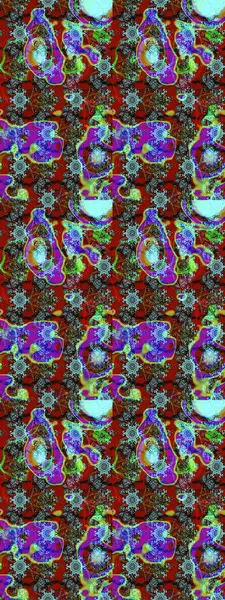 Robot resim. Küçük renkli çiçekler. Küçük çiçekte güzel bir desen. Çiçekli yaz çiçekleri. Moda baskıları için zarif bir şablon. Motley illüstrasyonu.