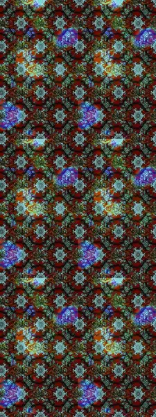 Moda baskıları için zarif bir şablon. Parlak renkli çiçekleri ve kahverengi, mavi ve gri renkte yaprakları olan harika bir çiçek deseni. Modern çiçek arkaplanı. Halk stili.