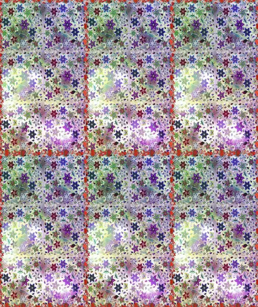 Çiçeksiz desenli arka plan. Renkli Bahar Temalı Kusursuz Arkaplan. Tarafsız ve gri renklerde çiçekler. Düz Çiçek Elementleri Tasarım Raster illüstrasyonu.