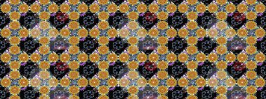 Suluboya tarzında siyah renkte çiçekler. Raster illüstrasyonunda çiçek deseni çizimi.