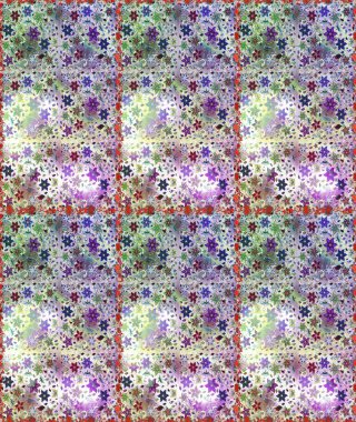 Çiçeksiz desenli arka plan. Renkli Bahar Temalı Kusursuz Arkaplan. Tarafsız ve gri renklerde çiçekler. Düz Çiçek Elementleri Tasarım Raster illüstrasyonu.