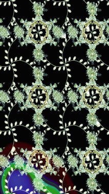 Raster Güzel kumaş deseni. Çiçek arkaplan ile soyut zarafet çizim deseni.