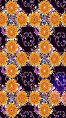 Raster illüstrasyonu. Flower eskiz arka planı. Çiçek deseni. Şatafatlı bahar bahçesi dokusu.