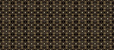 Geleneksel oryantasyon süsü. Klasik klasik klasik arka plan. Kahverengi, siyah ve bej renkli, altın elementli desen. Klasik Raster altın deseni..
