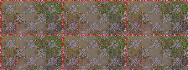 Çiçeksel elementlerle süslenmiş zarif raster dokusu. Gri ve kahverengi renkli ve parlak çiçekli, soyut, pürüzsüz desen. Küçük çiçekte şirin bir çiçek deseni var..