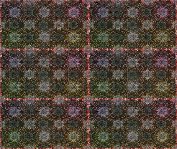 Çiçekli karalama şeklinde Raster çiçek deseni. Yumuşak, bahar çiçekli arka plan. Gri ve kahverengi renkte çiçekler.