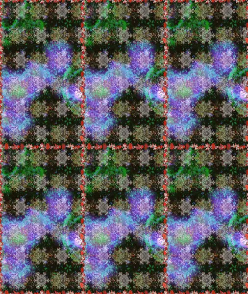 Düz Çiçek Elementleri Tasarımı. Gri ve yeşil renkli çiçekler. Güzel çiçek deseni. Renkli Bahar Teması Kusursuz Arkaplan.