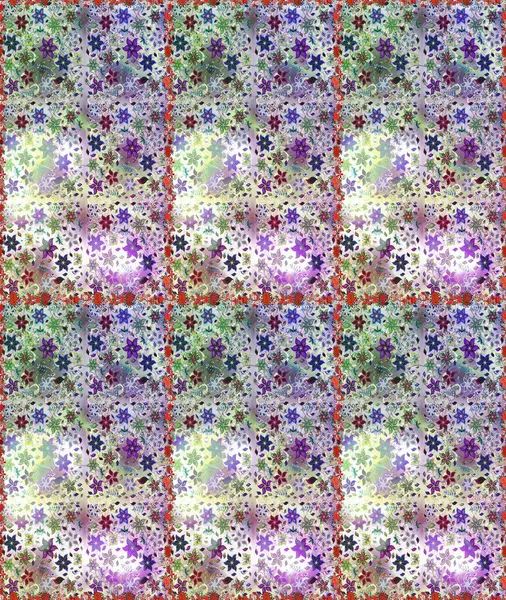 Çiçeksiz desenli arka plan. Renkli Bahar Temalı Kusursuz Arkaplan. Tarafsız ve gri renklerde çiçekler. Düz Çiçek Elementleri Tasarım Raster illüstrasyonu.