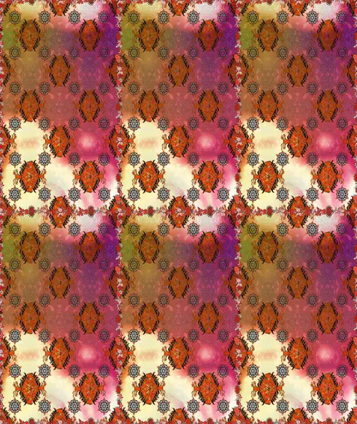 Kahverengi ve bej çiçekli bahar çiçekleri. Motley illüstrasyonu. Moda baskıları için zarif bir şablon. Küçük çiçekte güzel bir desen. Küçük renkli çiçekler..