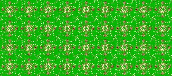 Paisley 'ler zarif çiçek desenli arkaplan duvar kâğıdı illüstrasyonları. Güzel, modern, 3 boyutlu sanat eseri, sarı ve yeşil desenli çiçek yaprakları ve süslemeleri var..