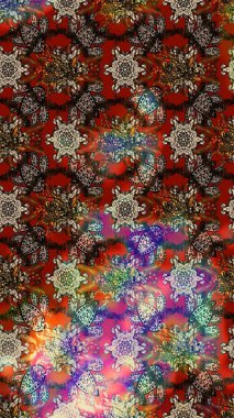 Davetiye ve kartpostal tasarımı için dekoratif çiçek unsurları. Yapraklı çizim şekli. Tekstil için figür. Şirin, zarif çiçekler Raster illüstrasyonu. Poster veya kapak için arkaplan.