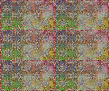 Tekrar eden çiçek arkaplanı, zarif gri ve kahverengi çiçek duvar kağıdı. Çiçek desenleri gri ve kahverengi renklerde, el yapımı papatyalar, papatyalar.