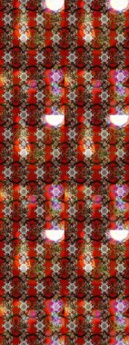 Raster deseni. Çiçekli çiçek deseni, suluboya. Süslü kumaş deseni.