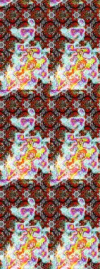 Küçük çiçekte güzel bir desen. Moda baskıları için zarif bir şablon. Motley illüstrasyonu. Çiçekli yaz çiçekleri. Küçük renkli çiçekler. Çizim.