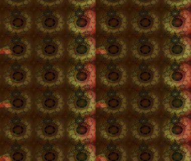 Kahverengi renkli çiçekler. El çizimi. Suluboya çizimi. Çiçekli çizim deseni.