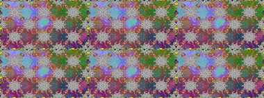 Raster deseni. Gri ve kahverengi el çizimi desen. Karalama çiçekleri kusursuz desen. Sanat ilham verici ve kahverengi stil çiçekler ve arka plan bırakır.