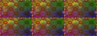 Raster illüstrasyonu. Raster illüstrasyonu. El yapımı çiçek ve bitki koleksiyonu. Eskiz tarzı kahverengi ve yeşil renklerde. Sevimli karalama çiçekleriyle kusursuz çiçek deseni..