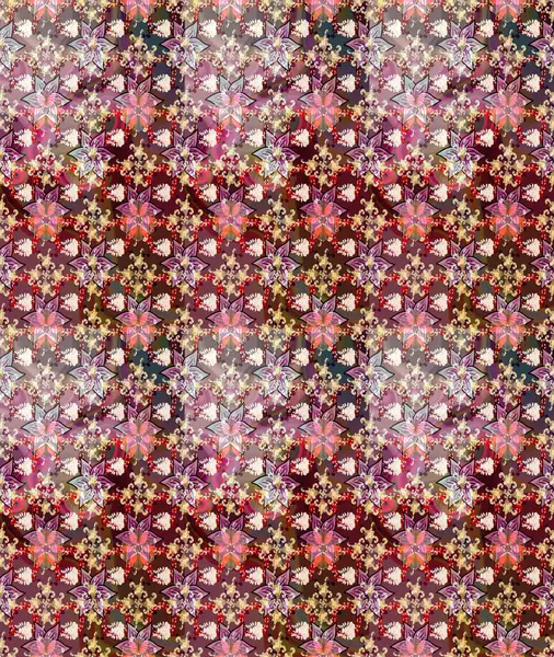 Çiçek kompozisyonu. - Kahverengi çiçekler. Çiçek kolajı. Doğa. Küçük çiçekte güzel bir desen var. Raster deseni. Çiçek arka planı.