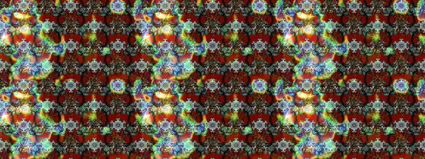 Tekstil için suluboya eskiz deseni. El çizimi çiçek çizimi deseni (fayans). Şirin çiçekleri, desenleri, gri, kahverengi ve kırmızı renkleri olan renkli çizim deseni.