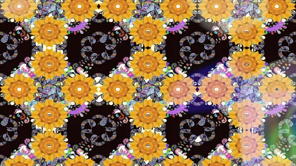 Organik elementler. Raster deseni. Botanik çizim kalıbı. Suluboya etkisi.