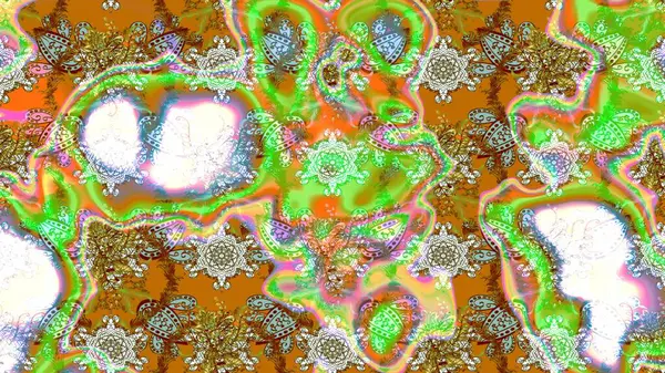 Raster kına dövme tarzı. Hint çiçek desenli madalyon desen. Etnik Mandala süsleme. Tekstil, tebrik kartı, boyama kitabı, telefon durumda yazdırma için kullanılabilir.