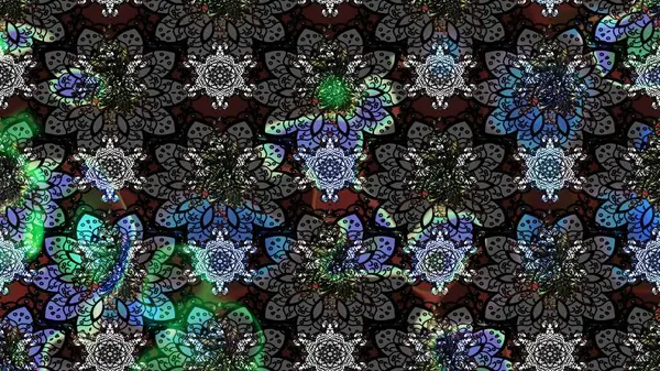 Parlak elementlerin. Çizim çiçek deseni duvar kağıdı, web sitesi arka planı, ambalaj kağıdı, davetiye, broşür, afiş veya web sitesi için kullanılabilir. El çizimi Raster illüstrasyonu.