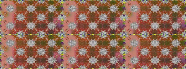 Raster illüstrasyonu. Çiçek deseni. Renkli Bahar Temalı Kusursuz Arkaplan. Düz Çiçek Elementleri Tasarımı. Kusursuz Chichi kumaş deseni..