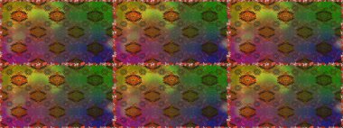 Raster illüstrasyonu. Raster illüstrasyonu. El yapımı çiçek ve bitki koleksiyonu. Eskiz tarzı kahverengi ve yeşil renklerde. Sevimli karalama çiçekleriyle kusursuz çiçek deseni..