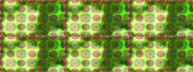 Yeşil ve kahverengi renkli çiçekler. Elle boyanmış suluboya, kusursuz çiçekler ve bitkiler..