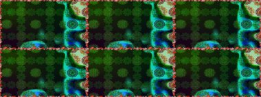 Renkli Bahar Temalı Kusursuz Arkaplan. Raster illüstrasyonu. Düz Çiçek Elementleri Tasarımı. Şirin çiçek elementleri. Kusursuz desenli. Moda desenli..