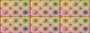 Davetiye ve kartpostal tasarımı için dekoratif çiçek unsurları. Tekstil için figür. Yapraklı kusursuz desen. Poster ya da kapak için arka plan. Sevimli zarif çiçekler Raster illüstrasyonu.