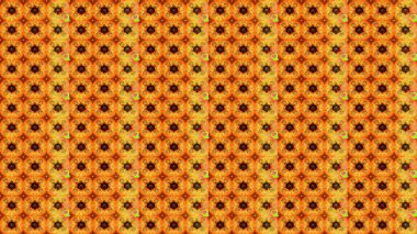 Raster deseni. Turuncu el çizimi desen. Karalama çiçekleri çizim kalıbı. Sanat, çiçekleri canlandırır ve arka planda bırakır.