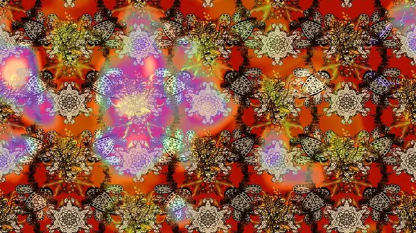 Raster. Güzel suluboya çiçekler, parlak resim ilham verici, bej ve kırmızı çiçek desenli eskiz arka plan.