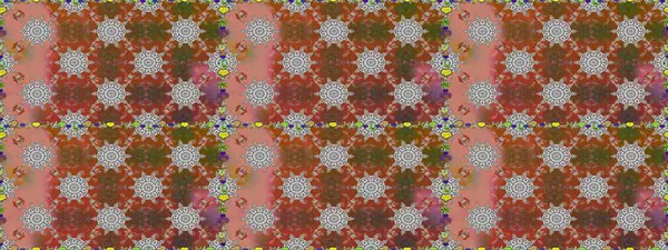 Raster illüstrasyonu. Çiçek deseni. Renkli Bahar Temalı Kusursuz Arkaplan. Düz Çiçek Elementleri Tasarımı. Kusursuz Chichi kumaş deseni..