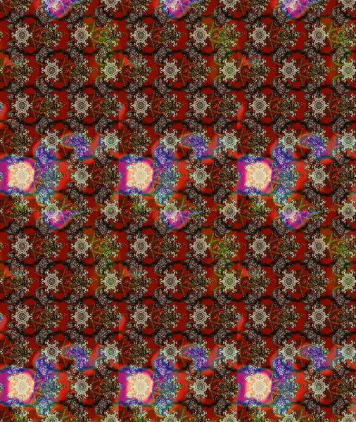 Çiçek ve yapraklı çiçek deseni. Raster illüstrasyonu. Küçük çiçekli şirin desen.