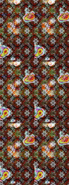 Çiçekli çiçek deseni, suluboya. Düz Çiçek Elementleri Tasarım Raster illüstrasyonu. Gri, kahverengi ve kırmızı renkte çiçekler. Renkli Bahar Teması çizim kalıbı..