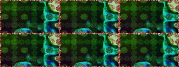 Renkli Bahar Temalı Kusursuz Arkaplan. Raster illüstrasyonu. Düz Çiçek Elementleri Tasarımı. Şirin çiçek elementleri. Kusursuz desenli. Moda desenli..