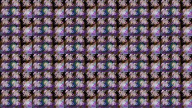 Çiçekler suluboya tarzında kahverengi renkte. Kahverengi renkte çiçekler olan çiçek deseni çiz.