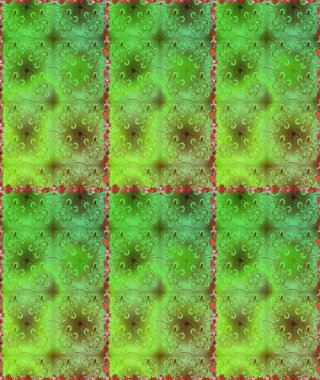 Düz Çiçek Elementleri Tasarımı. Kusursuz Renksiz Bahar Temalı Kusursuz Arkaplan. Yeşil ve kahverengi renkli çiçekler. Sevimli çiçek raster deseni.