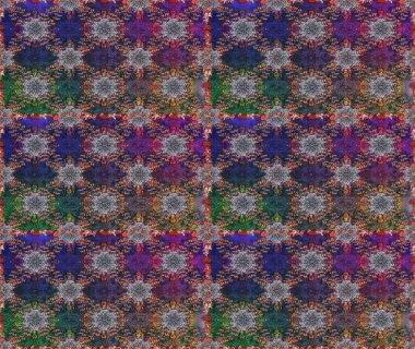 Organik motif arka planı. Kusursuz desen. Raster illüstrasyonu. Ultraviyole kumaş deseni.