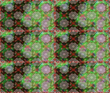 Modern floral background. Folk style. Amazing seamless floral pattern with bright colorful flowers and leaves on a green and gray colors. The elegant the template for fashion prints.