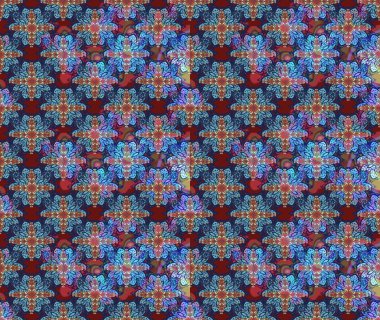 Küçük mavi çiçeklerle oldukça eski bir besin torbası deseni. Tekstil, kumaş, kapaklar, duvar kağıtları, baskı, paket, koleksiyon defteri, örgü, dekupaj için çiçek arkaplanı..