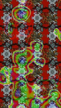 Eskiz Vintage Çiçek Deseni. Raster Kalça dokusu deseni.