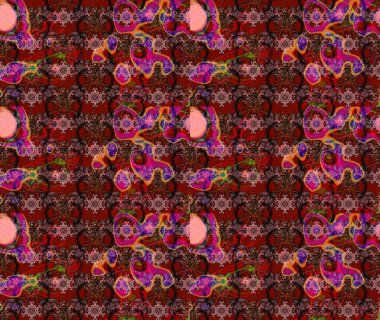 Raster - stok. Suluboya, elle çizilmiş. Vadinin çiçekleri kahverengi, kırmızı ve pembe renklerde. Taslak arkaplan deseni.