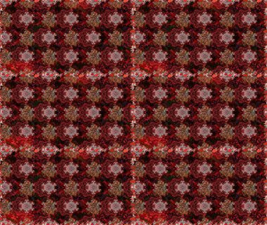 Renkli Bahar Temalı Kusursuz Arkaplan. Düz Çiçek Elementleri Tasarımı. Raster kusursuz. Güzel kumaş deseni. Çiçek deseni.