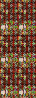 Raster. Eski usul. Raster illüstrasyonu. Tomurcukları çiçek olan sevimli bir çiçek deseni. Kumaş, tekstil, duvar kağıdı baskısı için. Taslak arkaplan.