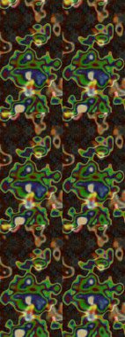 Raster suluboya çiçek deseni, narin çiçekler, kahverengi, gri ve yeşil çiçekler, tebrik kartı şablonu. Raster Güzel kumaş deseni.